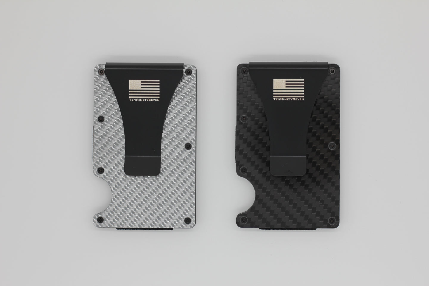 Carbon fiber card holder/money clip (RFID-blocking)