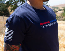 Load image into Gallery viewer, Blue logo T
